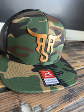Load image into Gallery viewer, Camo and copper logo hat