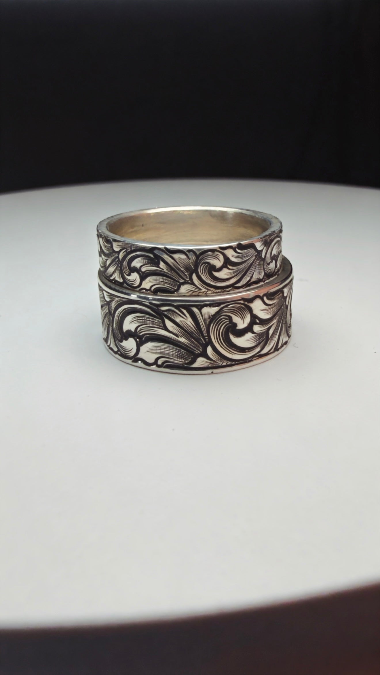 Sterling silver wedding band
