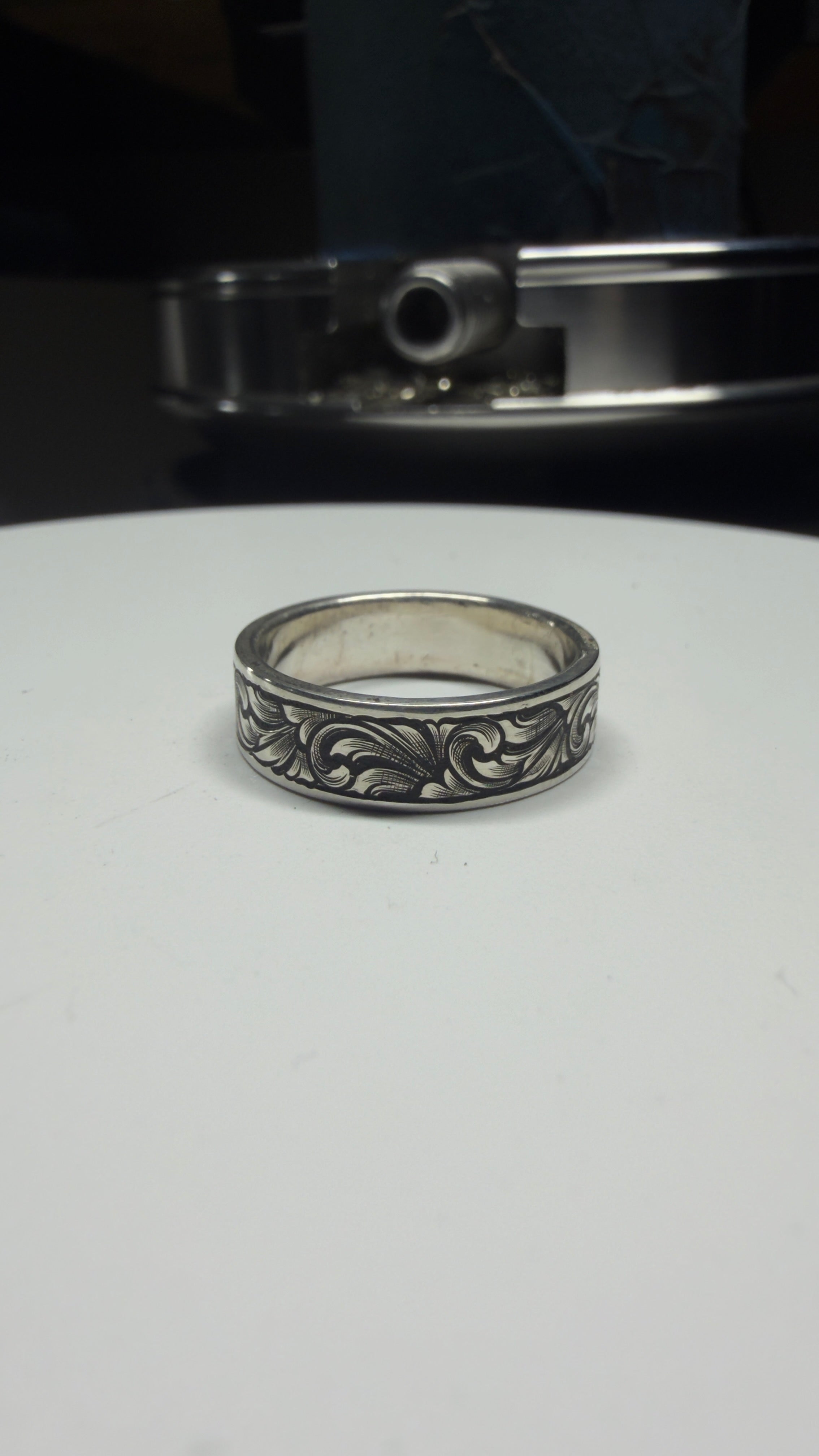 Size 9.5 sterling silver wedding band