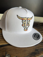 Load image into Gallery viewer, White “Tribal” print Logo hat