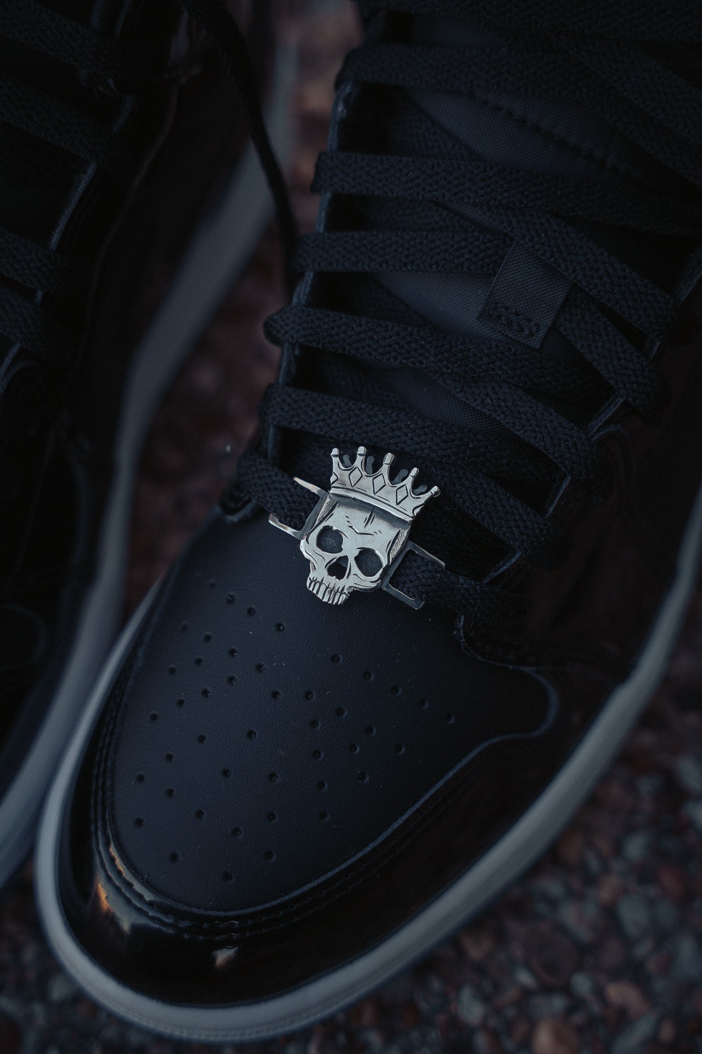 Skull King Lace Locks – Ride Rank Silver