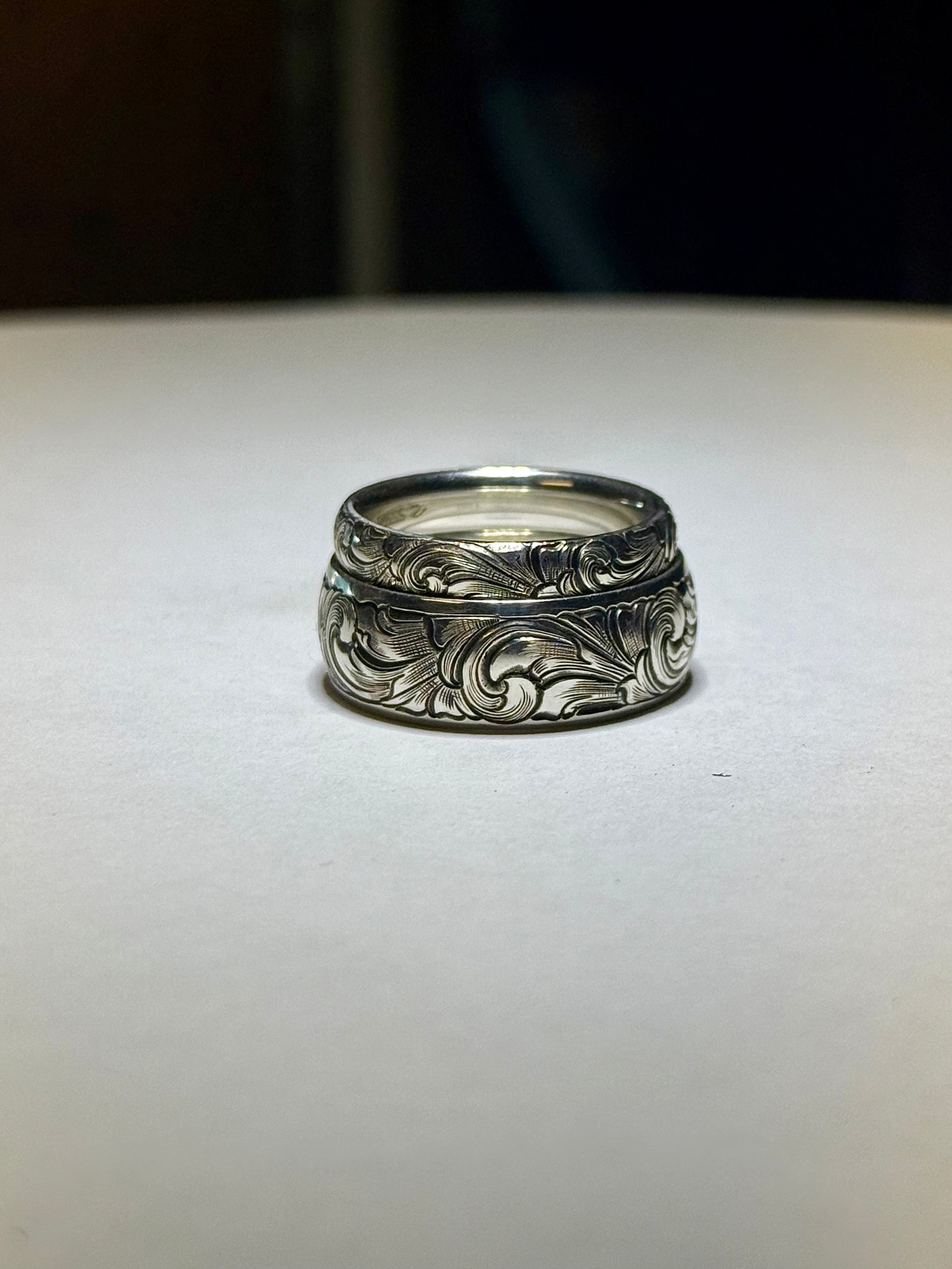 Sterling silver wedding band