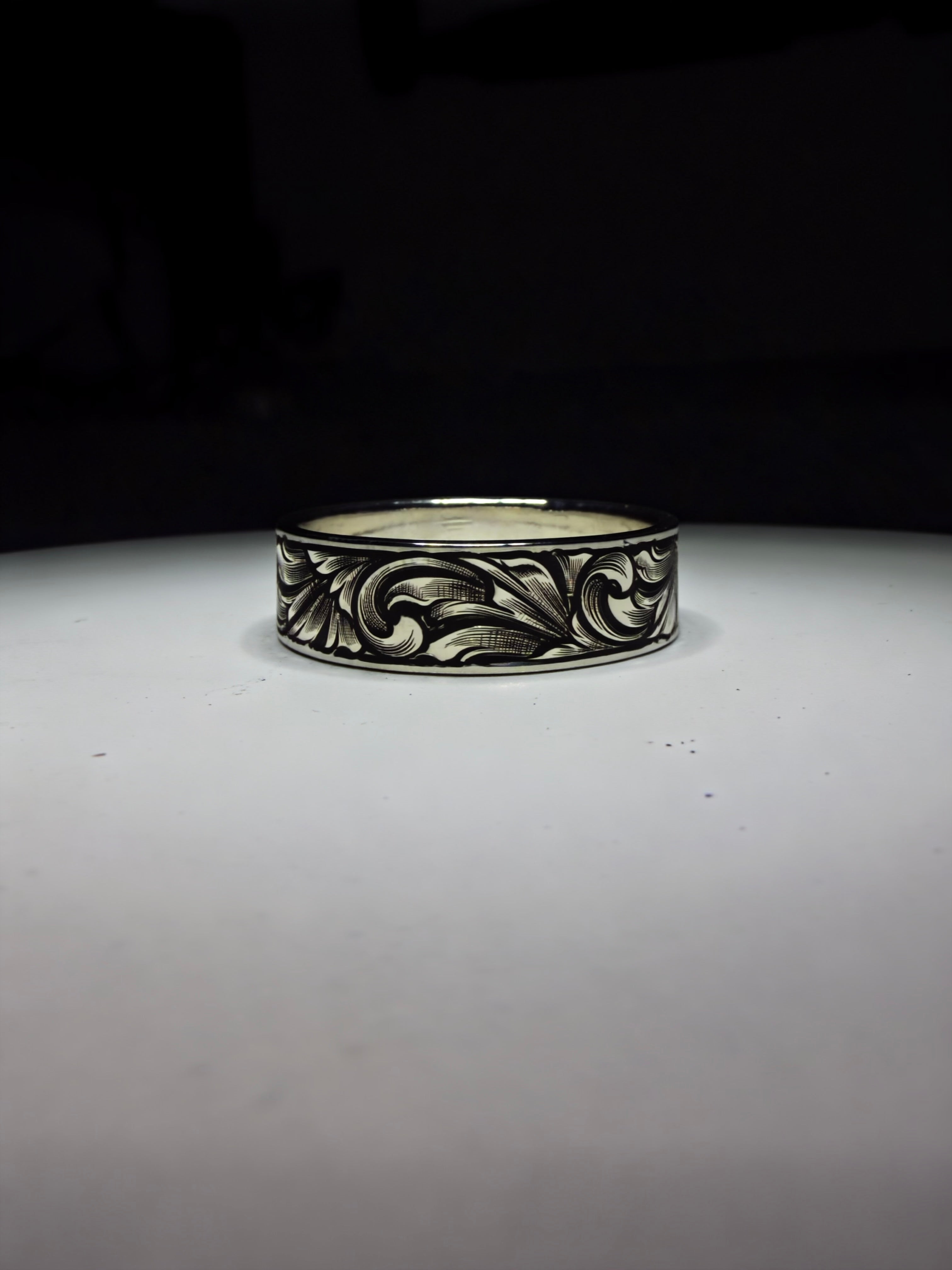 Sterling silver wedding band