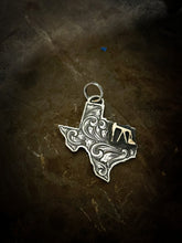 Load image into Gallery viewer, Engraved Sterling Silver Texas pendant With initial(s) or Brand