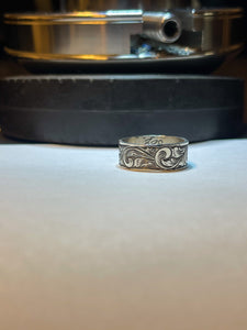 Sterling silver wedding band