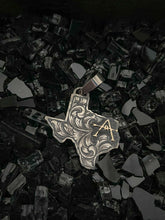 Load image into Gallery viewer, Engraved Sterling Silver Texas pendant With initial(s) or Brand