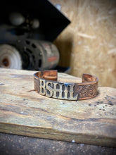 Load image into Gallery viewer, Engraved Copper Bracelet with Sterling Initials/Brand