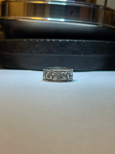 Sterling silver wedding band