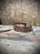 Load image into Gallery viewer, Engraved Copper Bracelet with Sterling Initials/Brand